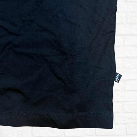 NWT Puma Essentials Logo T-Shirt Men Size XLT Black Classic Athletic Tee Cotton - Picture 5 of 7